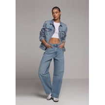 Colin's Colins Baggy Fit Kadın Light İndigo Denim Jean Pantolon Cl1079787 Q1.v1 Dn44893 Denim