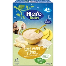 Hero Baby Kaşık Maması 200Gr Gece Sütlü Muzlu Pirinçli