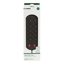 10&apos Lu Akım Korumalı Priz, 2 Switches, 2m, Siyah Diğer