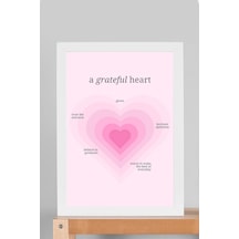 A Grateful Heart Çerçeveli Tablo Aura Enerji Renkleri