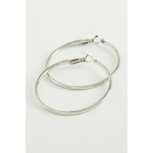Metal Halka Küpe 4 Cm Çok Renkli