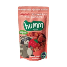 Humm Yumuşak Şeker 30 G Çilekli Organik Vegan Mini Küpler Tarı