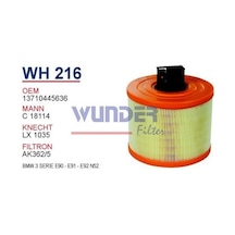 WUNDER WH216 HAVA FİLTRESİ - BMW 3 SERİE E90 - E91 - E92 N52