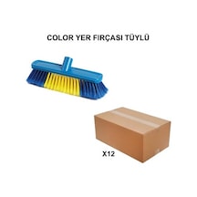 Tüylü Yer Fırçası, 12 Adet, Kaliteli Malzeme