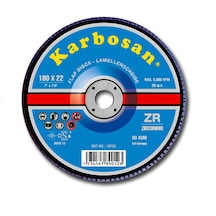 Karbosan 180 22 Mm 60 Kum Zr Konik Flap Disk 10 Adet