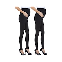 Luvmabelly Myra8001 8009 Beli Ayarlanabilir Hamile Tayt Seti-siyah - Siyah