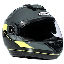 Zeus ZS-3050 Grey Be7 Fluo Yellow Kask