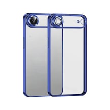 Apple Uyumlu iPhone 17 Air Uyumlu Lensli Silikon - Lacivert