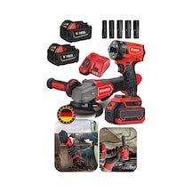 Böhrer Alman 4454 V598 İkisi Bir Arada Set 350 NM Somun Sıkma + 115 MM Akülü Taşlama