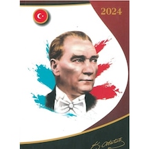 17x24 Atatürk Ajandası 2024 Özkan Res.3 Çok Renkli