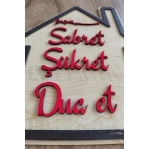 Kırmızı Gold Sabret Şükret Dua Et 2d Mdf Lazer Kesim Kapı Ve Duvar Süsü Kırmızı Gold Sabret Şükret Dua Et 2d Mdf Lazer Kesim Kapı Ve Duvar Süsü