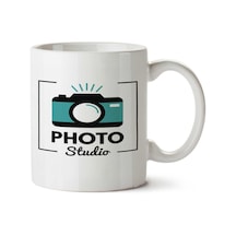 Photo Studio İki Tarafı Baskılı Kupa Bardak Çok Renkli
