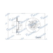 Honda Civic 8 Fren Diski On 2006-2013 Mando Mbc030146 2adettir