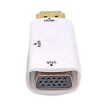 Ayrex Hdmi To Vga Monitör Çevirici Dönüştürücü Adaptör