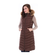 Z6684 Dewberry Bayan Yelek-kahve Kahve