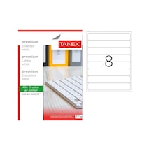 Tanex Tw-2108 Laser Etiket 100'lü Paket