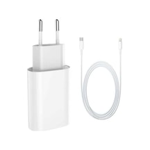 Leezsing Tip C PD 3.0 Hızlı Şarj Cihazı Seti Beyaz