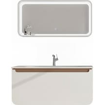 Creavit Pion 120 Cm Lavabo Dolabı Beyaz Cappucino Ve Led Ayna Beyaz Creavit Pion 120 Cm Lavabo Dolabı Beyaz Cappucino Ve Led Ayna Beyaz
