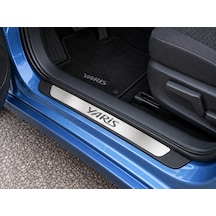 Toyota Yaris 2011-2020 Arası Modelleriyle Uyumlu Abs Çerçeve Krom Kapı Eşiği 4 Parça