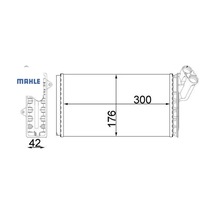 Kalorifer Radyatörü Scudo 96-02 -jumpy 96 Expert 96-02 806 99-02 299x170 Mahle 9566944680/ 6448.a7