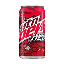 Mtn Dew Code Red Cherry Flavored Soda 355 ML