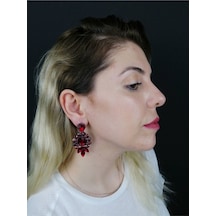 Fdayaksesuar Bordo Küpe Modeli Frdy145 Çok Renkli