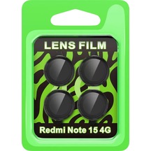 Newface Xiaomi Redmi Note 15 4g Raze Metal Kamera Lens - Siyah