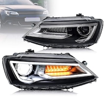 Volkwagen Jetta 2011.2013 Audi Dizayn Mercekli Ledli Far