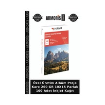 Özel Üretim Albüm Proje Kare 260 Gr 10x15 Parlak 100 Adet İnkjet Kağıt