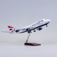 British Airways B747 Yolcu Uçağı Model Uçak 1/80 Ölçek 47cm