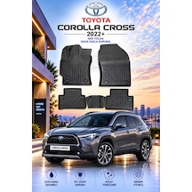 Toyota Corolla Cross 2022+ Aracınıza Özel Üretim Havuzlu Paspas Takımı A+ -mod-