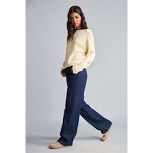 Defacto 90s Wıde Leg Geniş Paça Cepli Jean Pantolon H7793ax26aunm82 Mavi-nm82