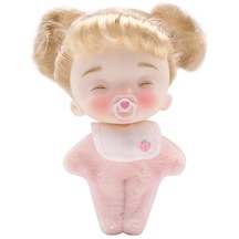 Yucama Mini 1/12 Cep Bebek Topu Eklemli Erkek Kız Ob11 Bebek İle Meme Ucu Kıvırcık Peruk İle Sevimli Yüz 10cm Sürpriz Oyuncaklar Çocuk Hediye - A4