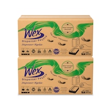 Wex Dispenser Peçete 2 Koli Toplam 36 Paket, 250 Yaprak, 2 Katlı, %100 Selüloz