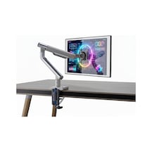 Std49012uw 17-32 Ultra Slim Alüminyum Monitör Kolu, 2xusb Portlu Amortisörlü Vesa Tutucu, Ergonomik 360 Pivot 9kg
