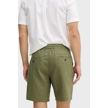 Tommy Hilfiger Bağlamalı Normal Bel Keten Bermuda Short Erkek Short Mw0mw44353 Msx Yeşil