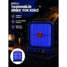 Elektrikli Sinek Öldürücü 365nm Uv Işıklı Masaüstü Cihaz Mavi Renk - Lisinya