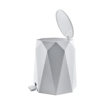 Omnipazar Elf-476 Geo Plastik Pedallı Çöp Kovası 4 Litre Beyaz