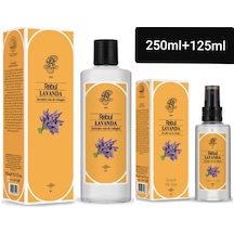 Rebul 80 Derece Lavanta Kolonyası Cam Şişe 250 Ml + Sprey Plastik Şişe 125 Ml