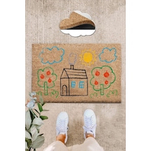 Coco Medore 40x60 Cm Kıl Paspas, Iç Ve Dış Kapı Paspası Renkli