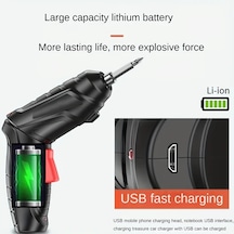 Motion003 Ultra Premium Elektrikli Tornavida Turuncu Led Aydinlatmali Yuksek Kapasiteli Pil Kompakt Ergonomik Aksesuarlar Dahil