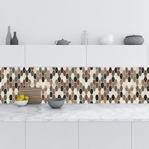 Tezgah Arası Folyo Kaplama Folyosu Altıgen Mozaik 60x100 Cm Çok Renkli