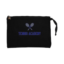 Tennis Academy Siyah Clutch Astarlı Cüzdan / El Çantası Siyah