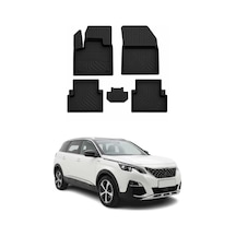 Peugeot 5008 Allure 2016-2024 Uyumlu 4d Havuzlu Paspas Kauçuk Siyah 5 Parça