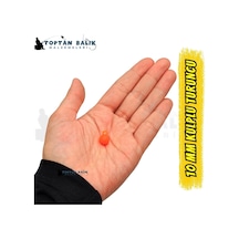 Kulplu Turuncu Sazan Balık Boncuğu 10 Mm Kulp / İç Çap: 2 Mm
