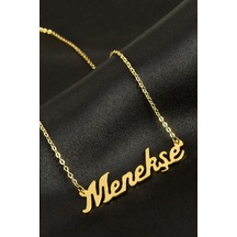 Menekşe İsimli Kolye -sarı N701 altın