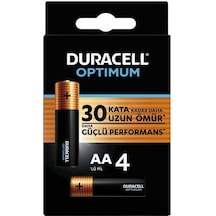 Duracell 4'lü Optimum AA Kalem Pil