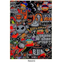 Hellaflush Tasarım A4 Tek Parça Sticker Seti Diğer