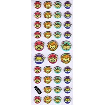 Sticker Kabartmalı Sticker Defter Planlayıcı Etiket Cb564 16x7 Cm- Hayvanlar Çok Renkli