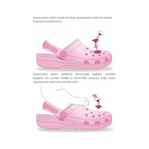 Crocs Terlik Süsü Ve Aksesuarı , Çanta Süsü Jibbitz3d Kabartma Şapka Kep 04 Görsel Figür Aksesuar Fuşya-pembe